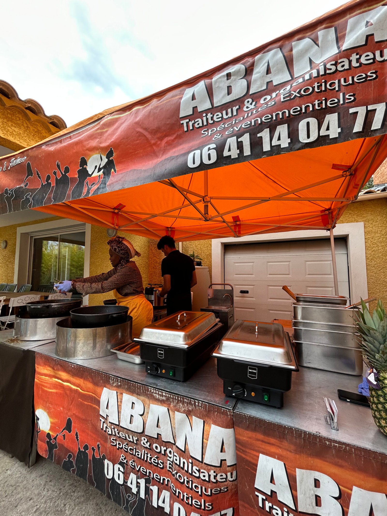 Abana cuisine chez un particulier pour un anniversaire